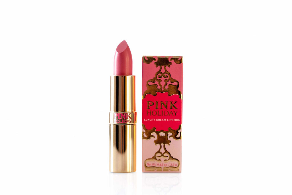 Pink Holiday Lipstick is a luxurious moisturizing full coverage Italian formula