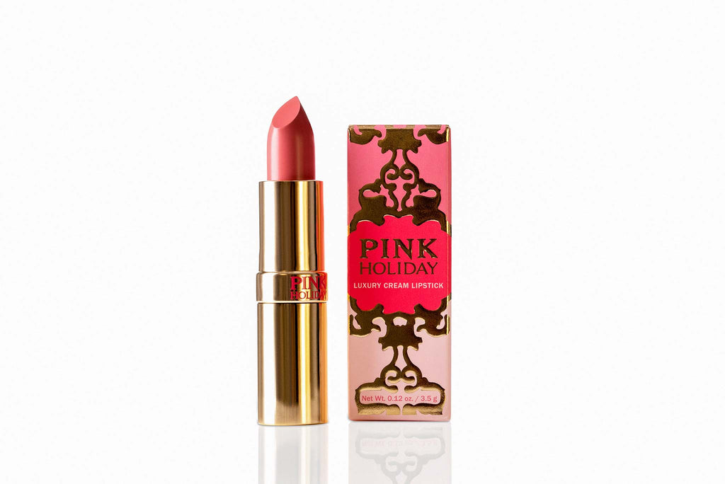 Pink Holiday Lipstick is a luxurious moisturizing full coverage Italian formula