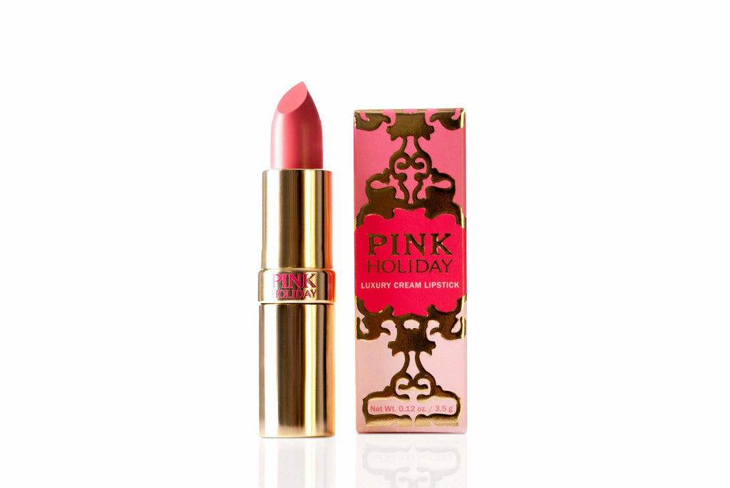 Pink Holiday Lipstick is a luxurious moisturizing full coverage Italian formula