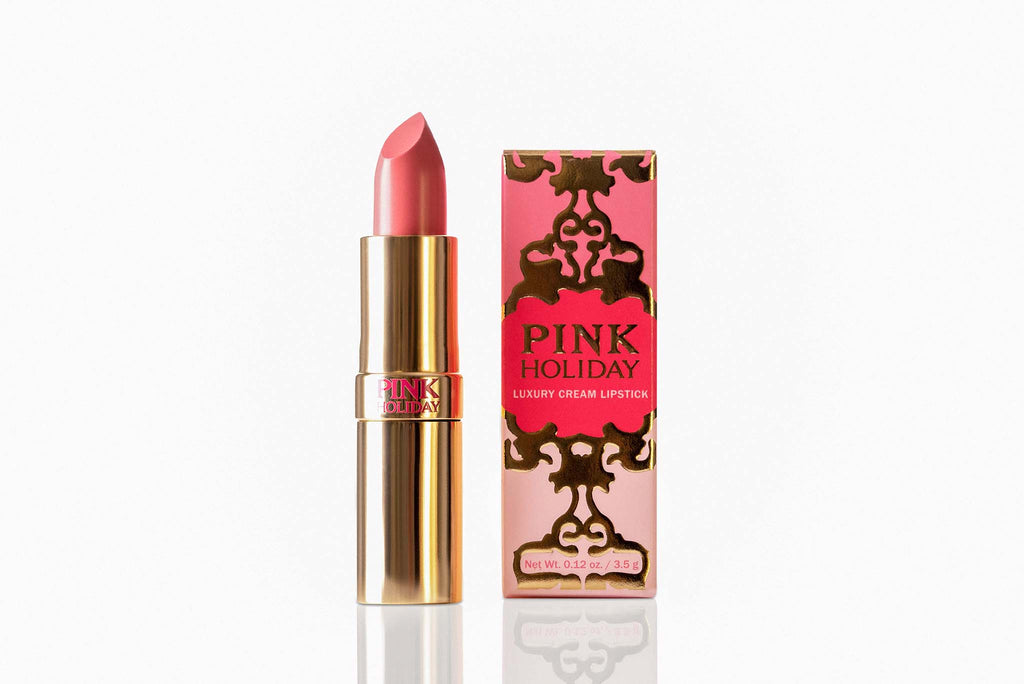 Pink Holiday Lipstick is a luxurious moisturizing full coverage Italian formula